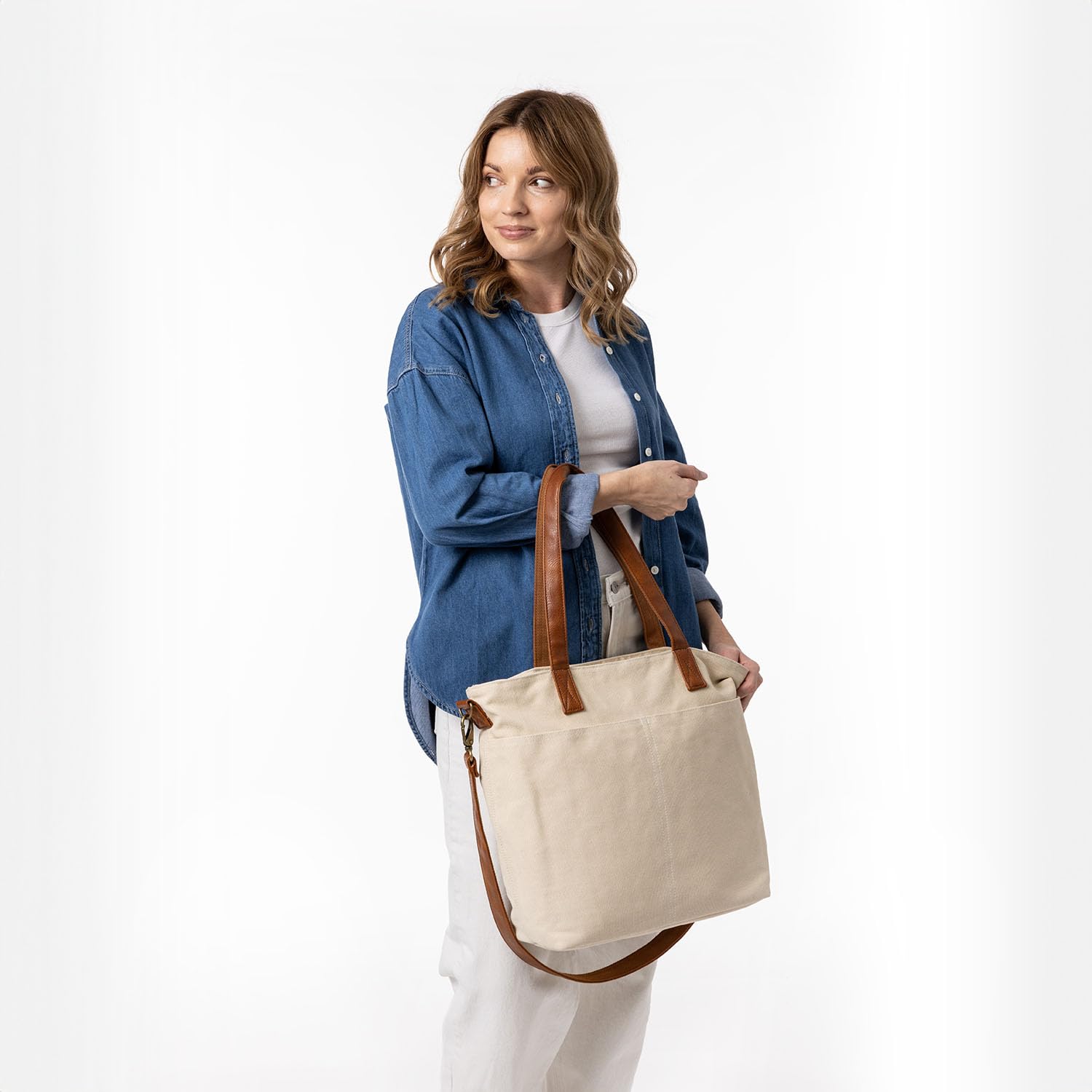 Foto 5 pulgar | Mochila Simple Modern Almond Birch, Tamaño Mediano - Venta Internacional.
