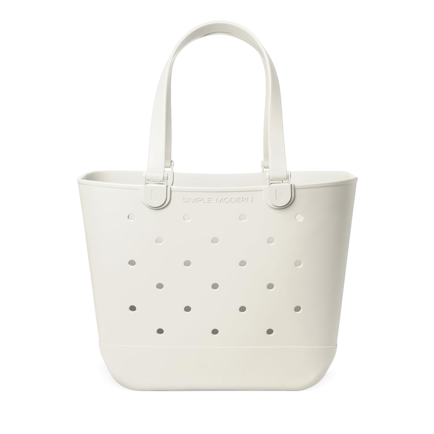 Bolsa De Playa Simple Modern Getaway, De Goma, Impermeable, Color Crema - Venta Internacional.