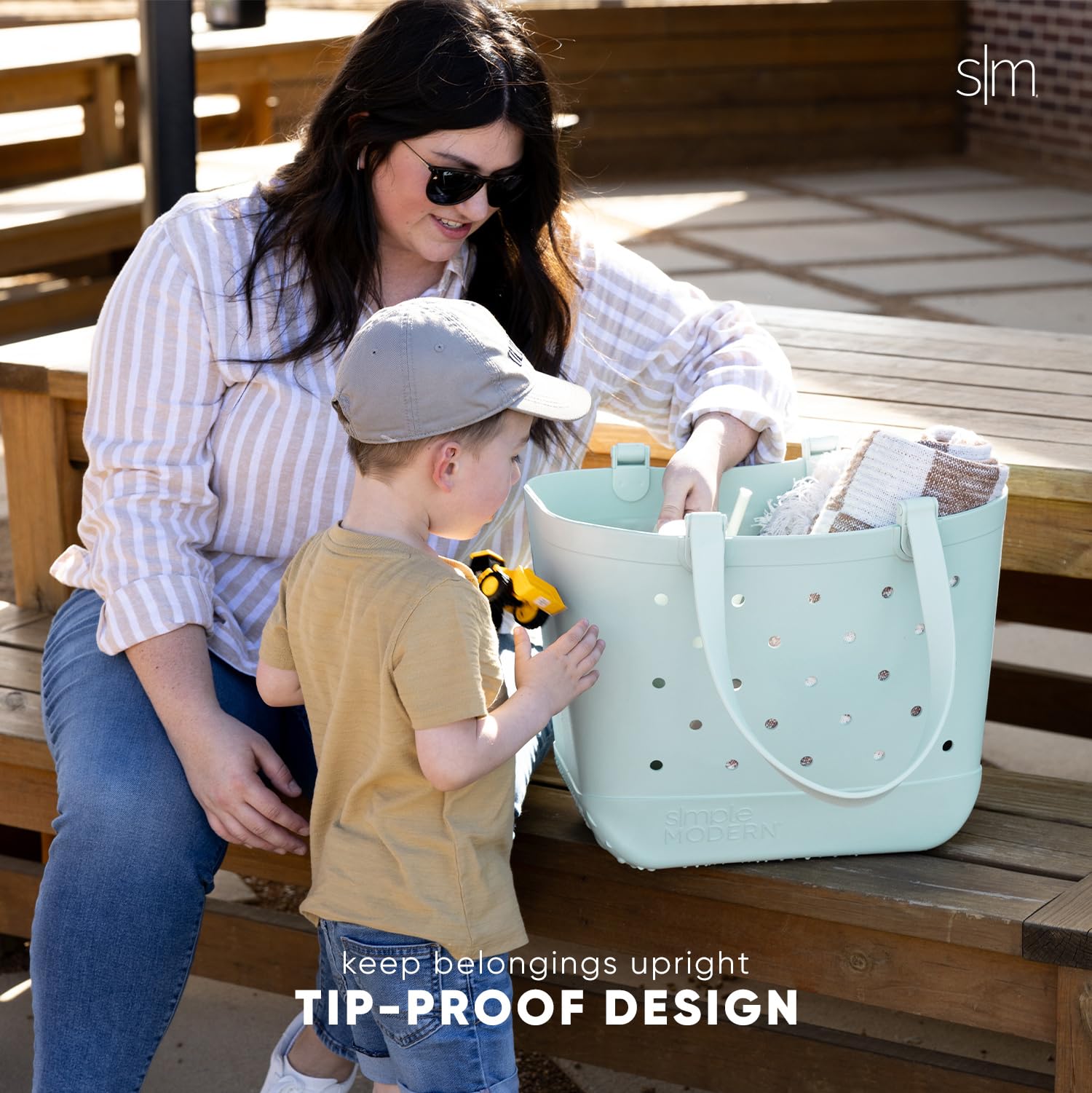 Foto 5 | Bolsa De Playa Simple Modern Getaway, De Goma, Impermeable, Color Crema - Venta Internacional.