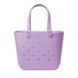 Bolsa De Playa Simple Y Moderna De Goma Impermeable Purple Breeze - Venta Internacional.