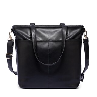 Foto 2 | Bolso Simple Modern Medium De Piel Sintética Negra - Venta Internacional.