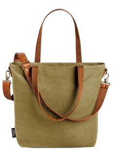 Foto 1 | Bolsa Sencilla, Moderna, Mediana, De Lona Verde Oliva Para Botellas De Agua - Venta Internacional.