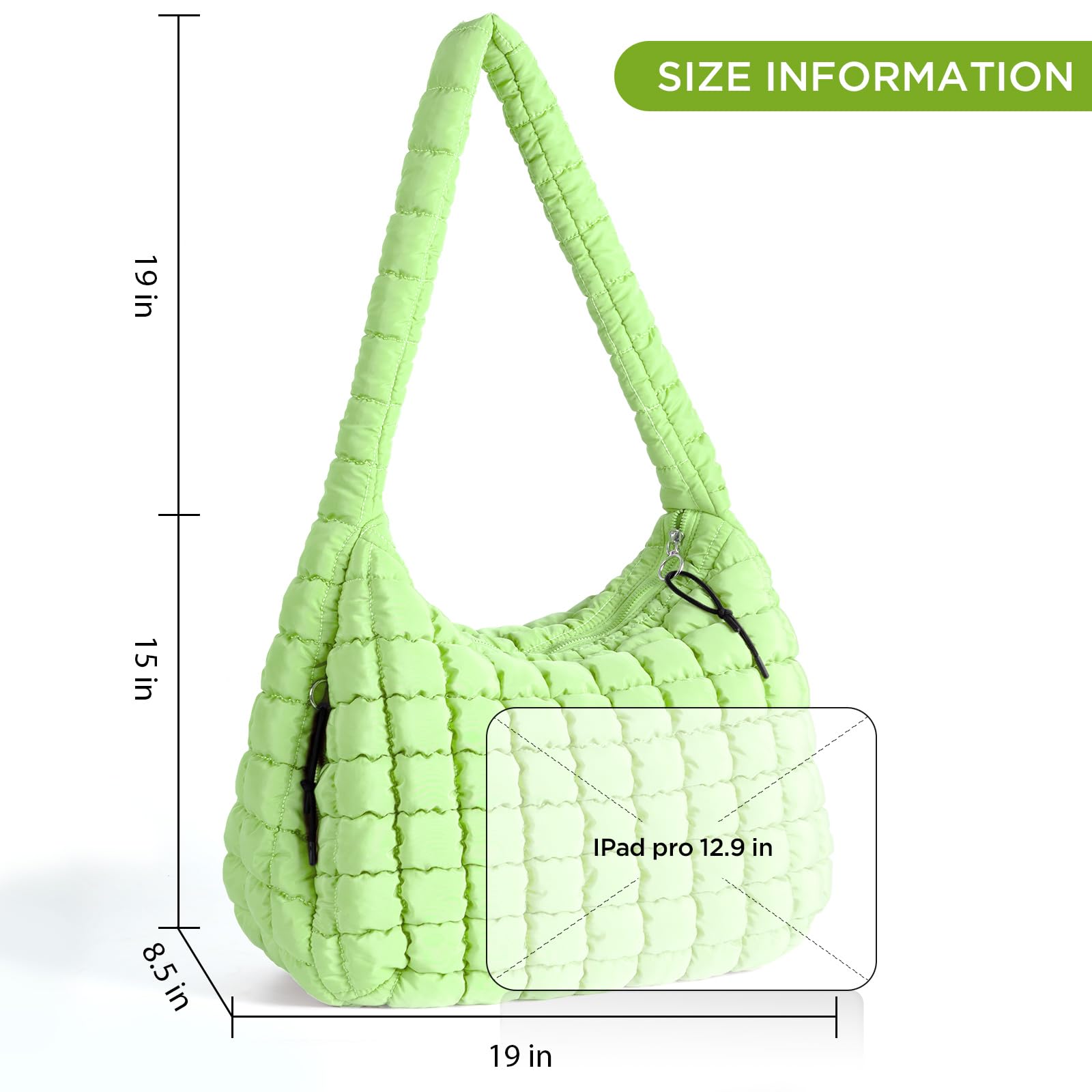 Foto 7 pulgar | Bolso Acolchado Babysun Puff De Nailon Para Mujer, Tamaño Grande - Venta Internacional.