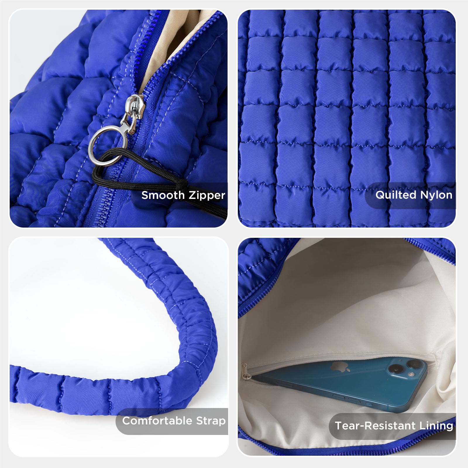 Foto 7 | Bolsa Acolchada Babysun Para Mujer, Grande, Acolchada, De Nailon - Venta Internacional.