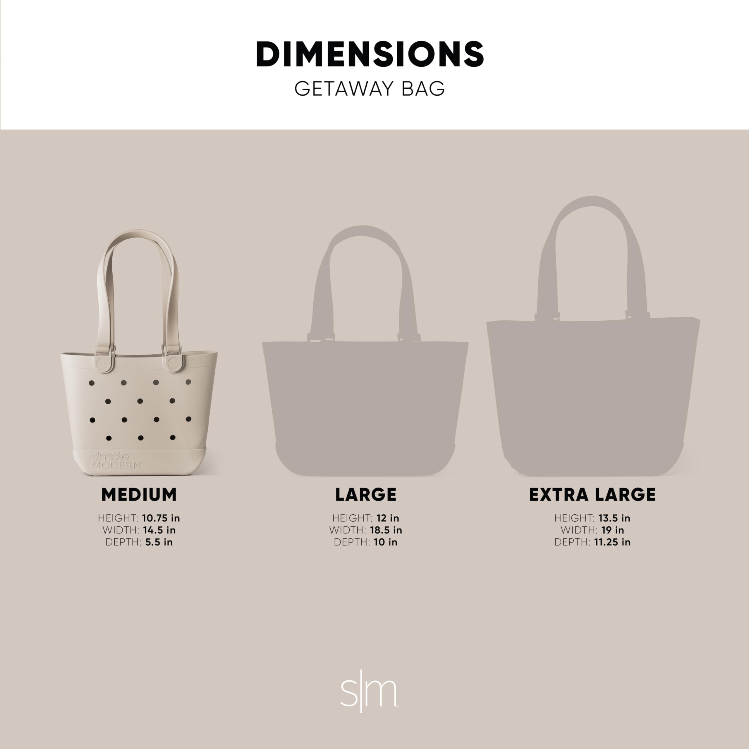 Foto 3 | Bolsa De Playa Simple Modern Getaway, De Goma, Impermeable, Color Crema - Venta Internacional.