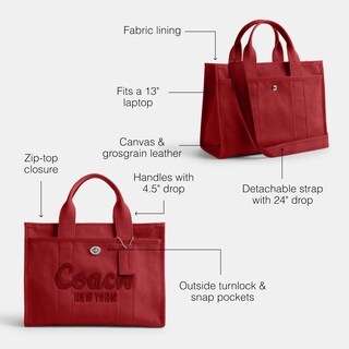 Foto 3 | Bolso Coach Cargo Lh/1941 Rojo - Venta Internacional.
