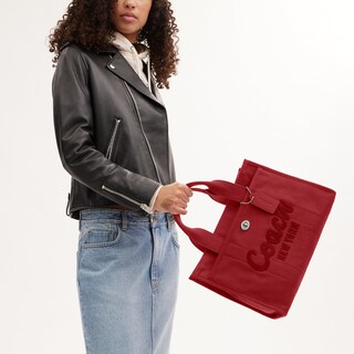 Foto 5 | Bolso Coach Cargo Lh/1941 Rojo - Venta Internacional.