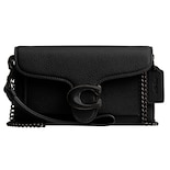 Wristlet Coach De Piel Pulida Pebble Tabby Negra - Venta Internacional.