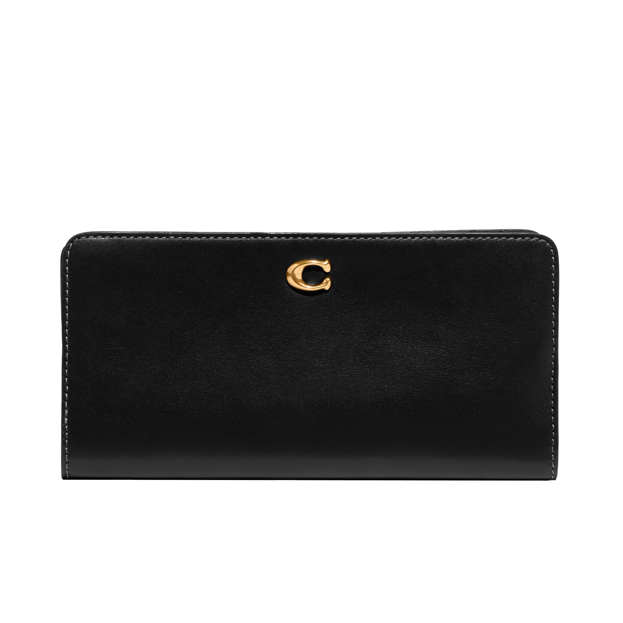 Foto 2 pulgar | Cartera Coach Essential Slim De Piel Negra Para Mujer - Venta Internacional.