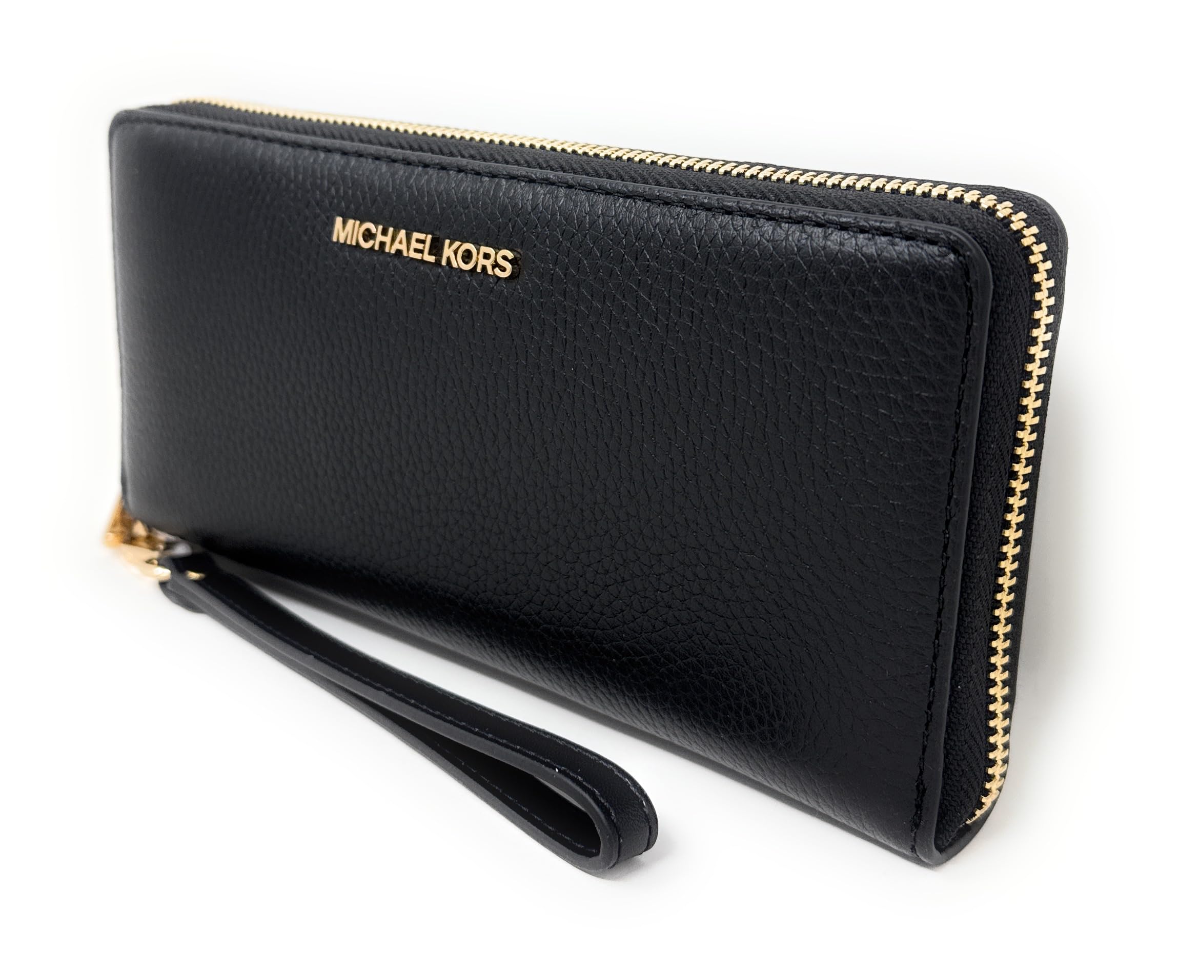 Foto 4 | Monedero Michael Kors Continental De Piel Negra Y Dorada - Venta Internacional.