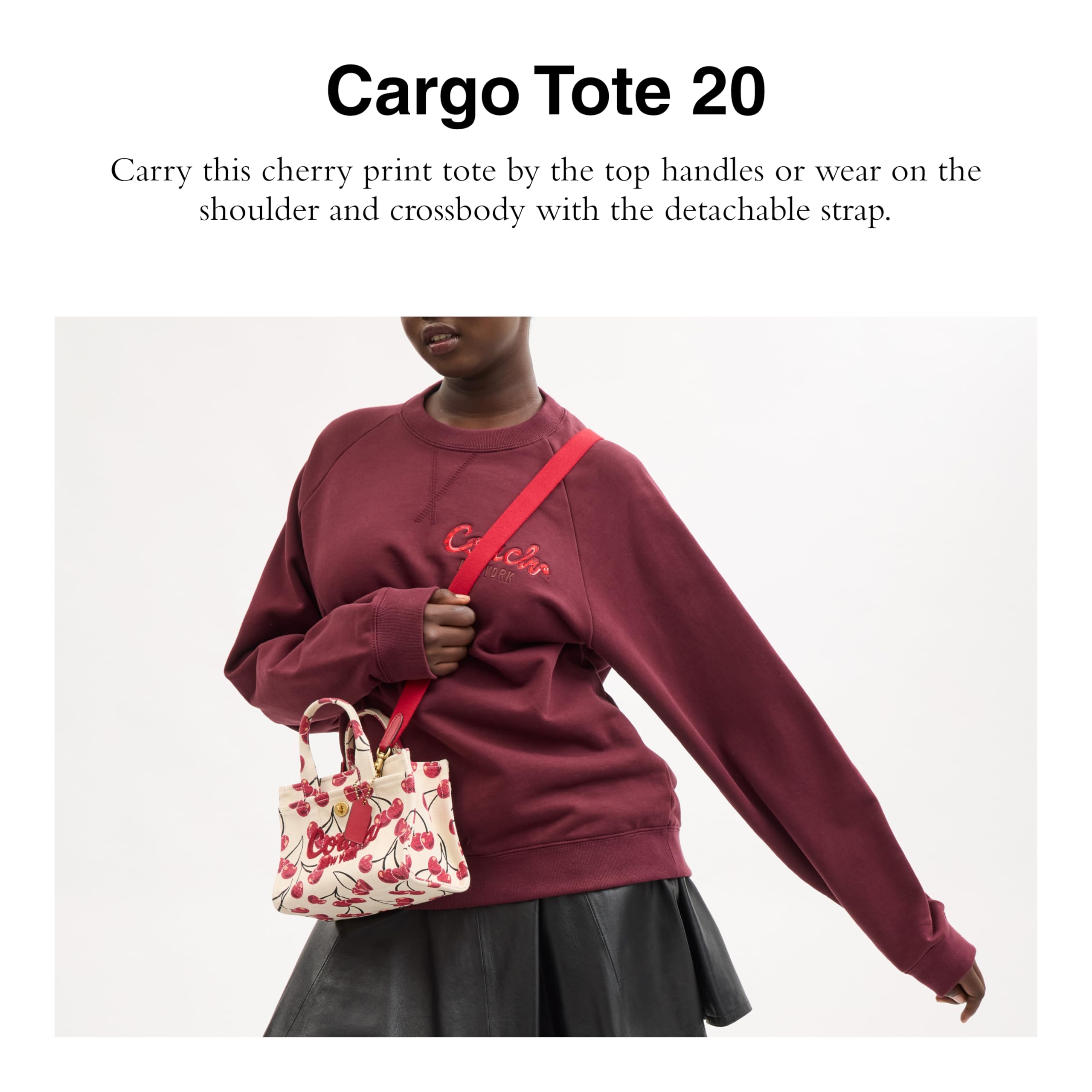Foto 3 pulgar | Bolsa Coach Cargo Tote 20 Chalk Multi Para Mujeres Y Hombres - Venta Internacional.