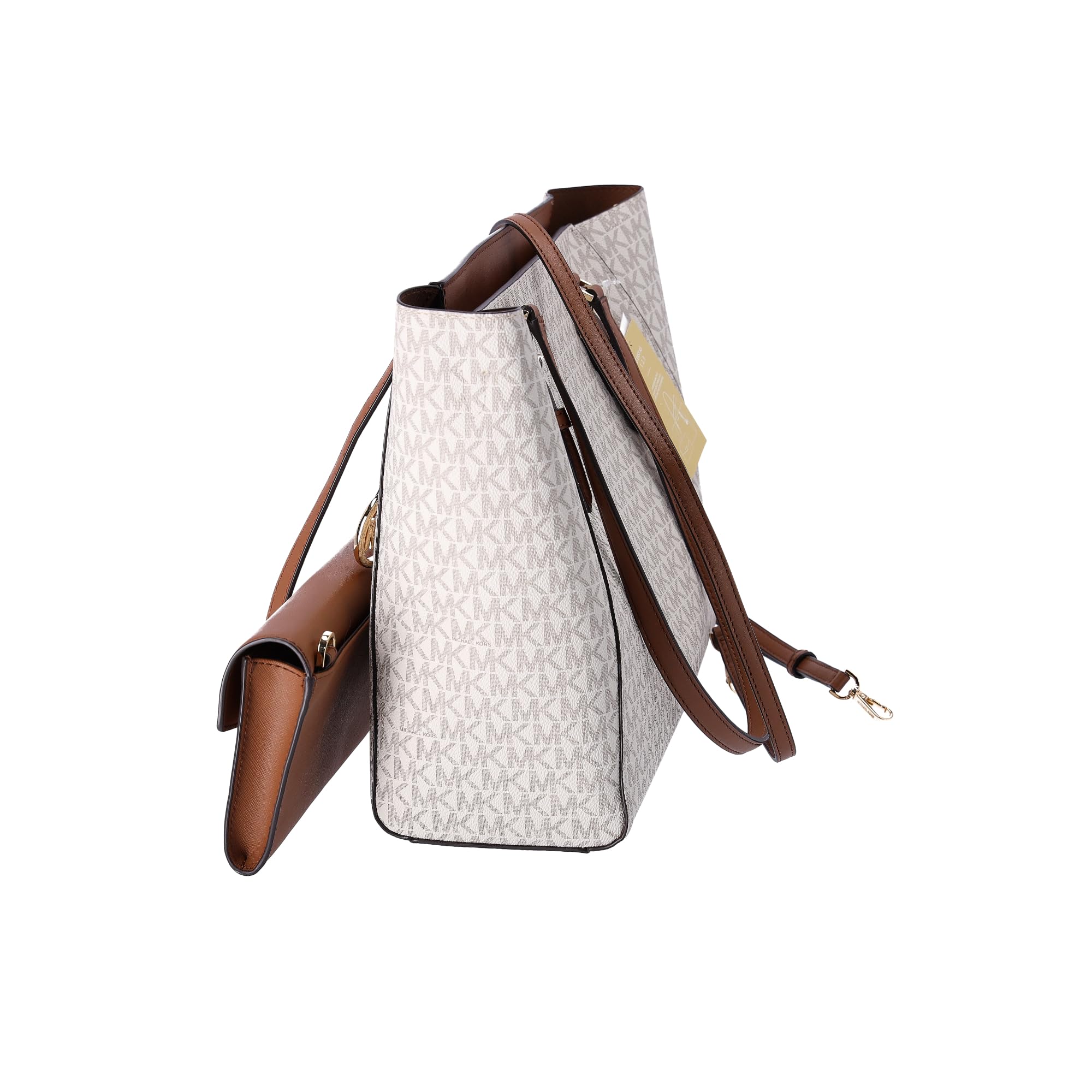 Foto 6 pulgar | Bolso Michael Kors Charlotte Large Leather Vanilla - Venta Internacional.
