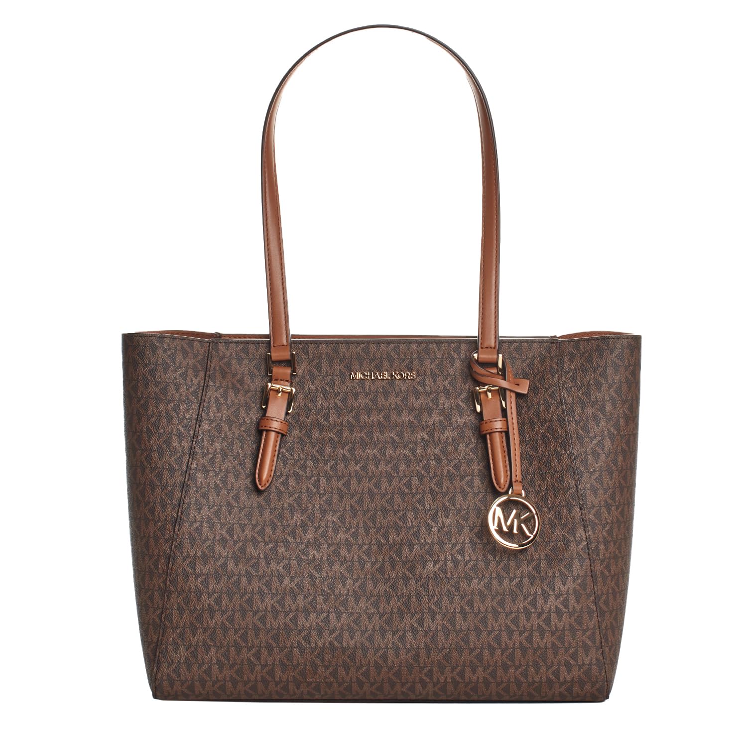 Foto 4 pulgar | Bolso Michael Kors Charlotte Large De Cuero Marrón - Venta Internacional.