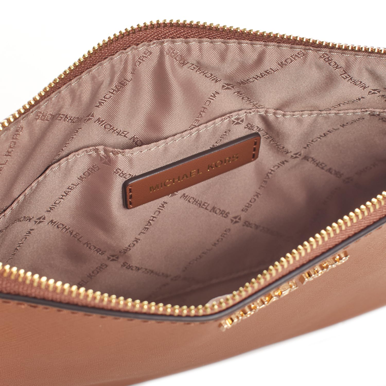 Foto 7 pulgar | Bolso Michael Kors Charlotte Large De Cuero Marrón - Venta Internacional.