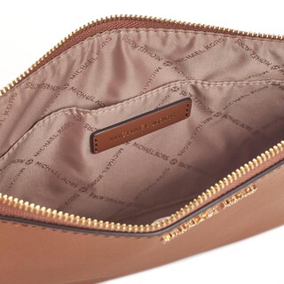 Foto 6 | Bolso Michael Kors Charlotte Large De Cuero Marrón - Venta Internacional.