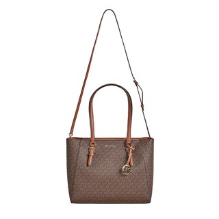 Foto 7 | Bolso Michael Kors Charlotte Large De Cuero Marrón - Venta Internacional.