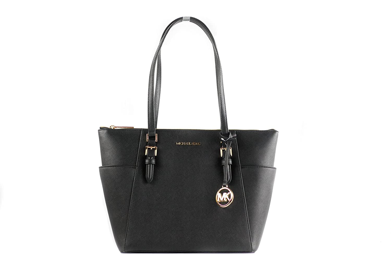 Foto 2 pulgar | Bolso Michael Kors Charlotte De Piel Saffiano Negro - Venta Internacional.