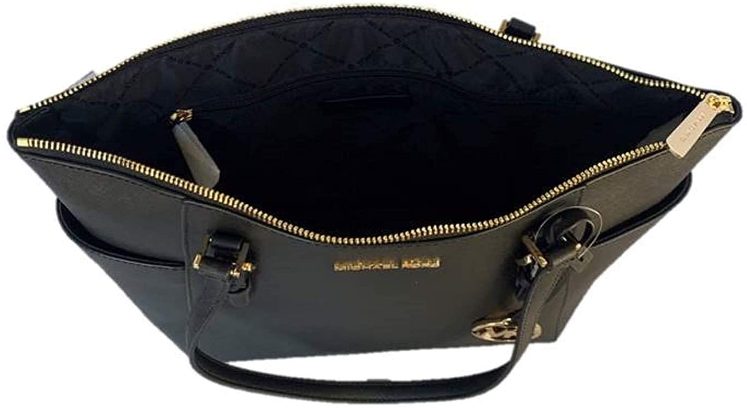 Foto 6 pulgar | Bolso Michael Kors Charlotte De Piel Saffiano Negro - Venta Internacional.