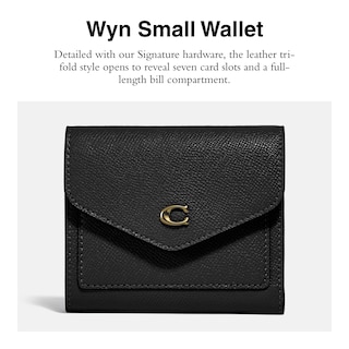 Foto 2 | Cartera Coach De Piel Granulada Cruzada Wyn Small Li/black - Venta Internacional.