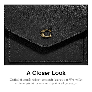 Foto 4 | Cartera Coach De Piel Granulada Cruzada Wyn Small Li/black - Venta Internacional.