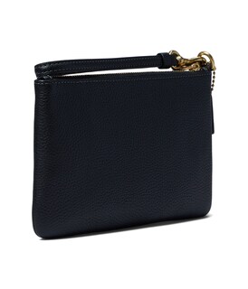 Foto 4 | Wristlet Coach Pulished Pebble Small, Piel Negra - Venta Internacional.