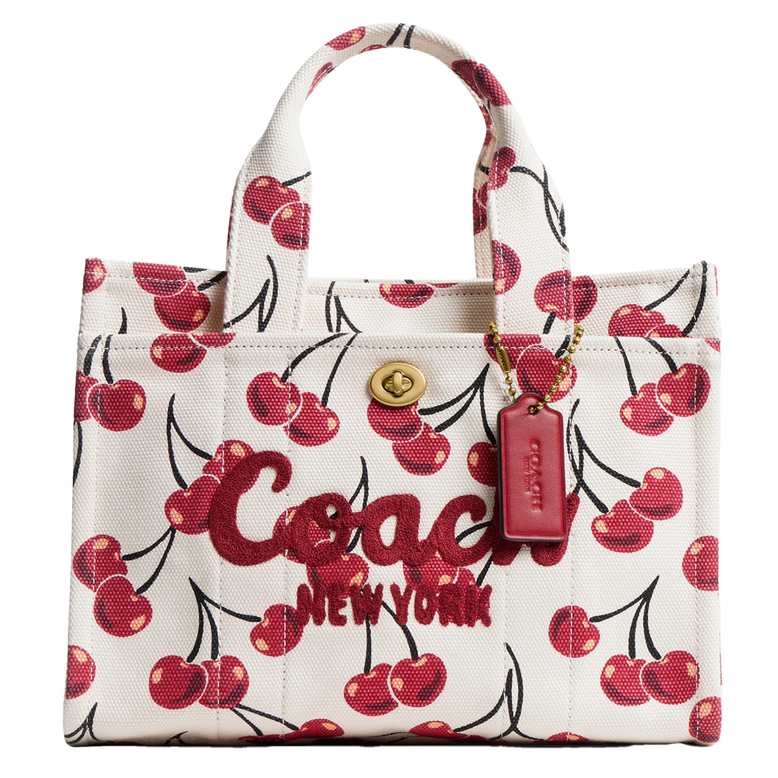 Bolsa Coach Cargo Tote 26, Tela De Algodón Multicolor - Venta Internacional.
