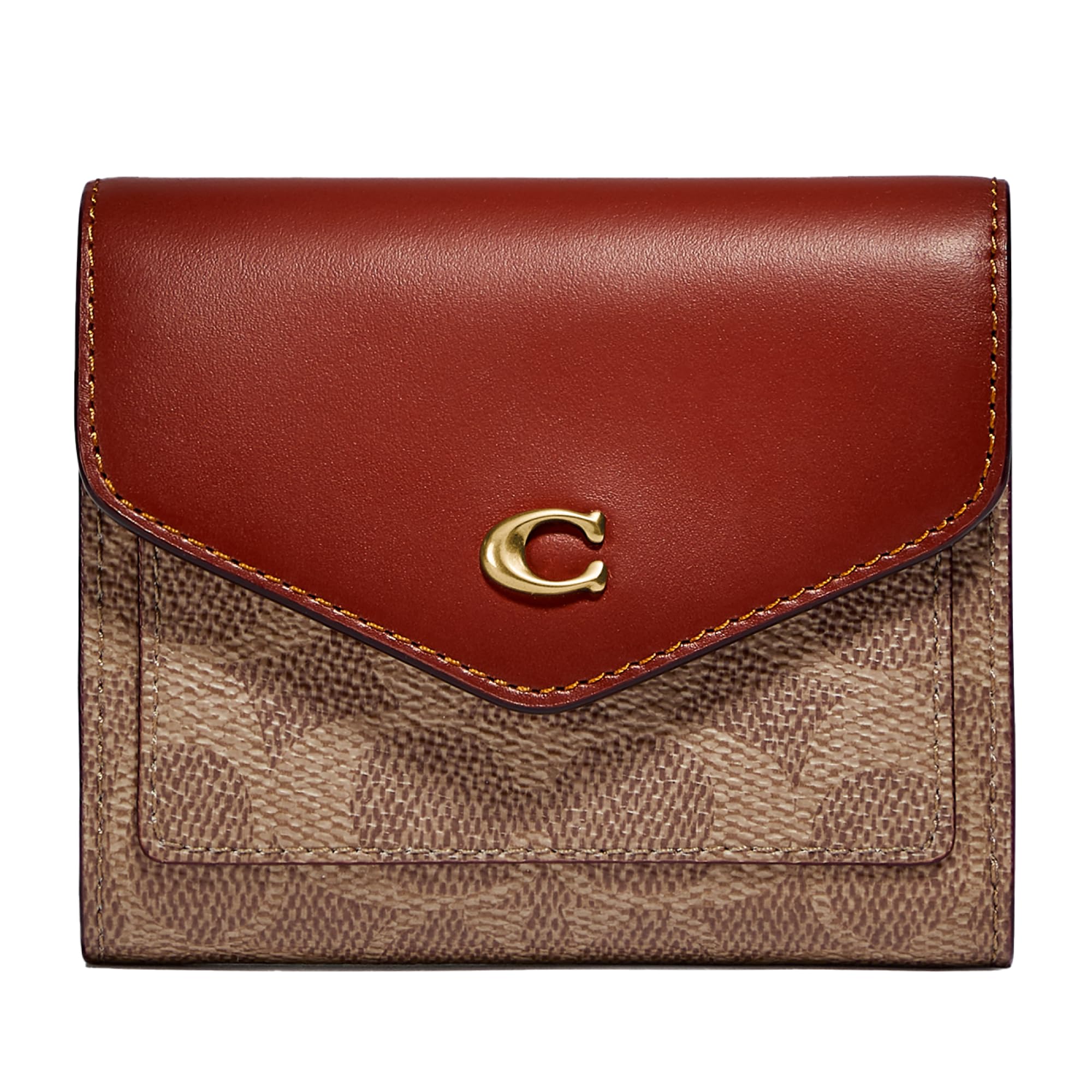 Foto 2 pulgar | Wallet Coach, Lona Revestida Con Bloques De Color Signature Wyn Small - Venta Internacional.