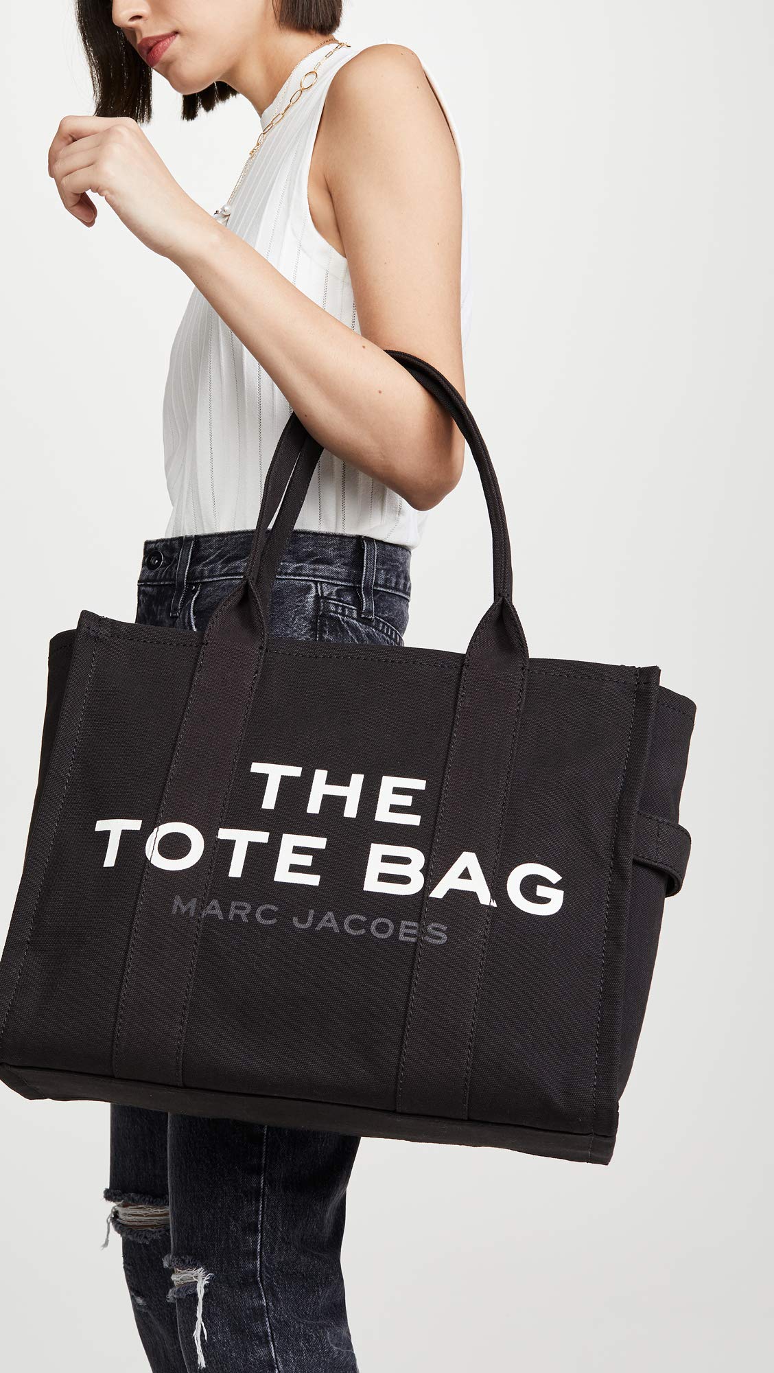 Foto 4 pulgar | Bolso Marc Jacobs The Large Para Mujer De Lona Negra - Venta Internacional.