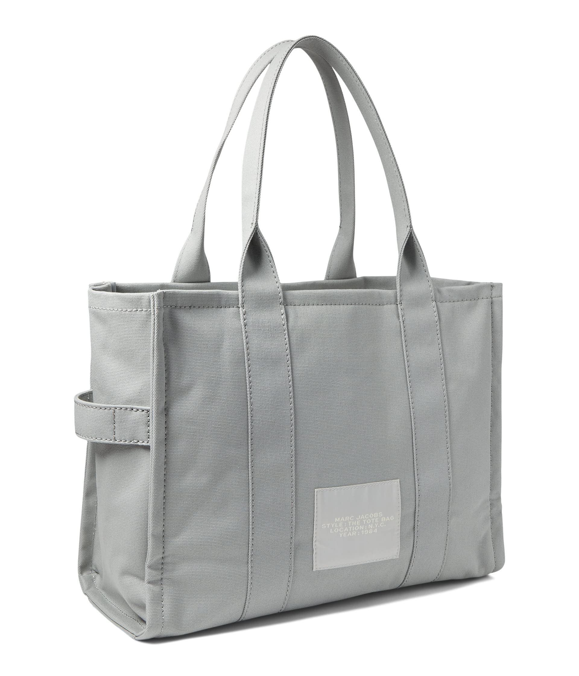 Foto 3 pulgar | Bolso Marc Jacobs The Large Wolf De Lona De Algodón Gris - Venta Internacional.