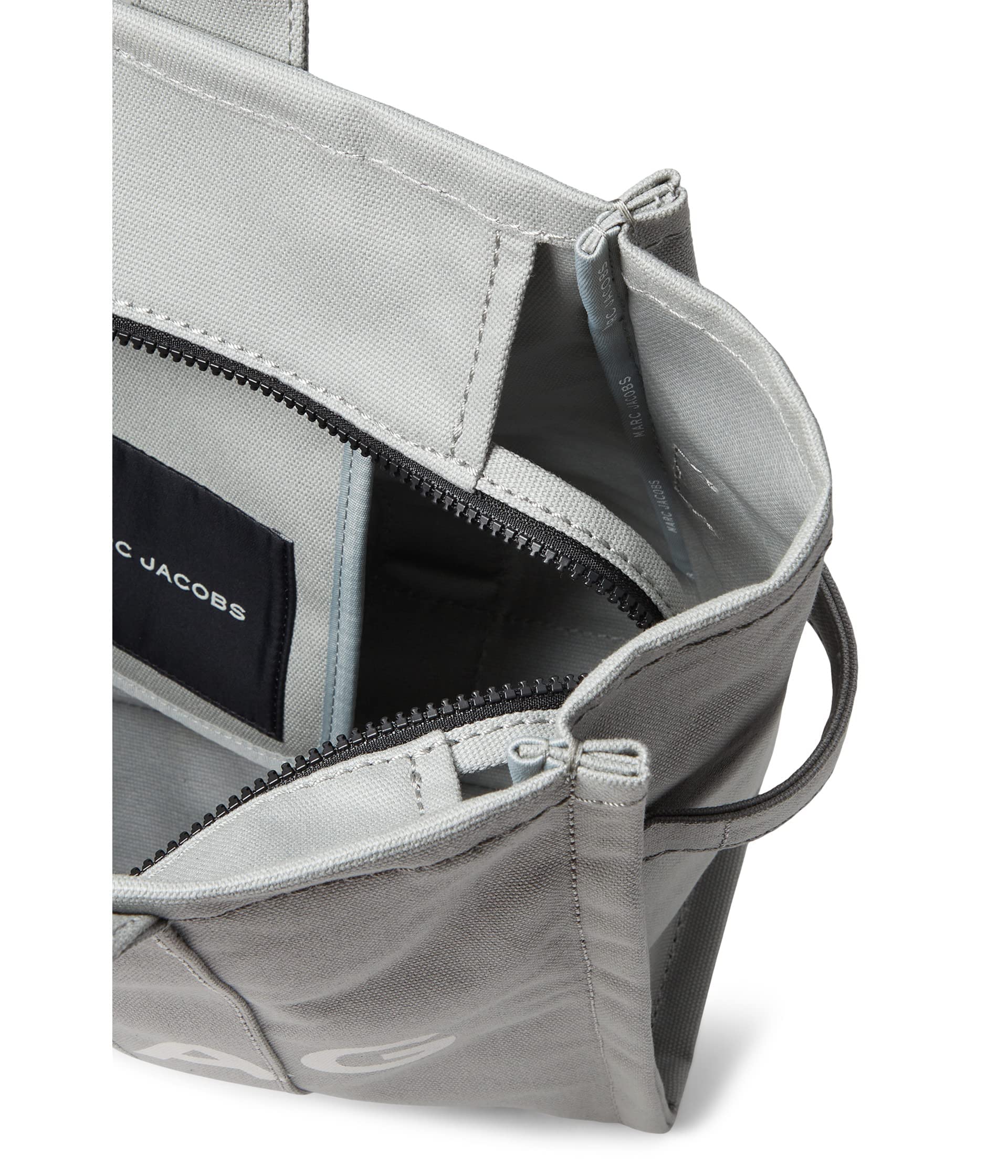 Foto 3 | Bolso Marc Jacobs The Large Wolf De Lona De Algodón Gris - Venta Internacional.
