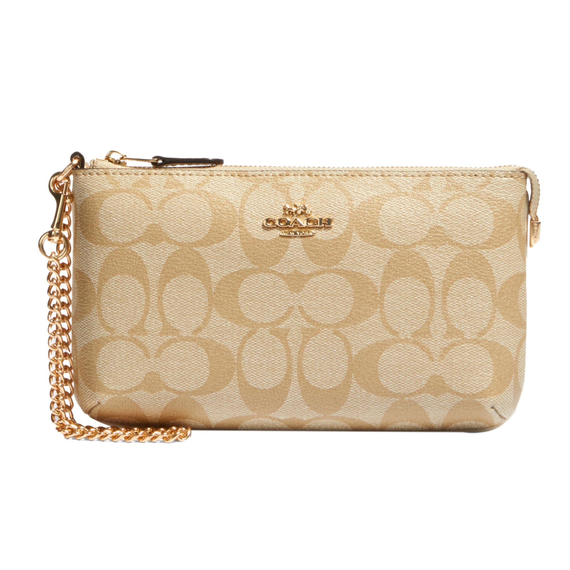 Foto 2 pulgar | Wristlet Coach Signature, Talla Grande, Con Cadena, Para Mujer - Venta Internacional.