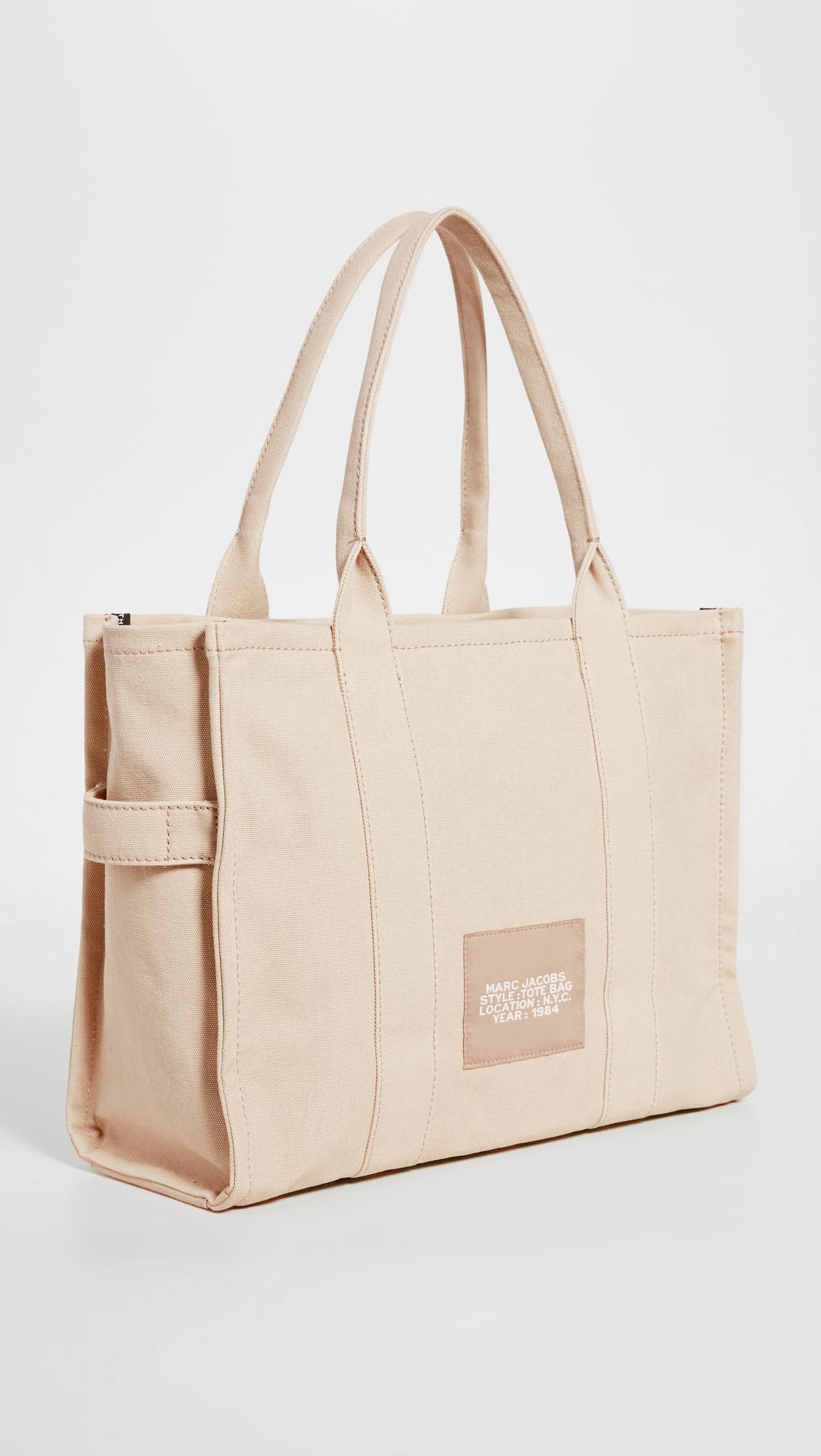 Foto 3 | Bolso Marc Jacobs The Large De Lona Beige/canela Para Mujer - Venta Internacional.