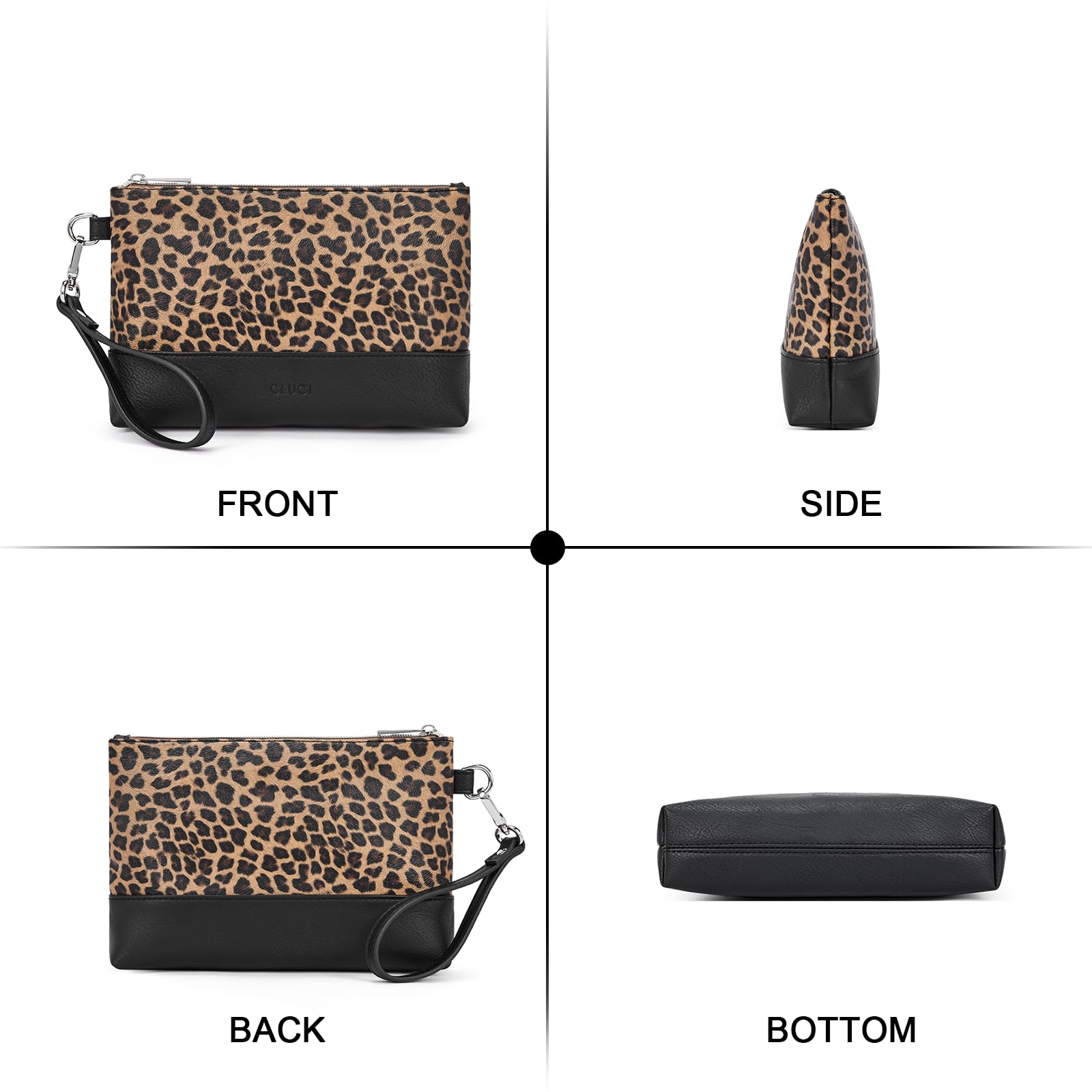 Foto 6 | Bolso De Mano Wallet Cluci De Piel De Gran Capacidad Para Mujer - Venta Internacional.