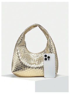 Foto 5 | Bolso Estilo Hobo Con Bandolera Estilo Vintage De Piel Floerns - Venta Internacional.