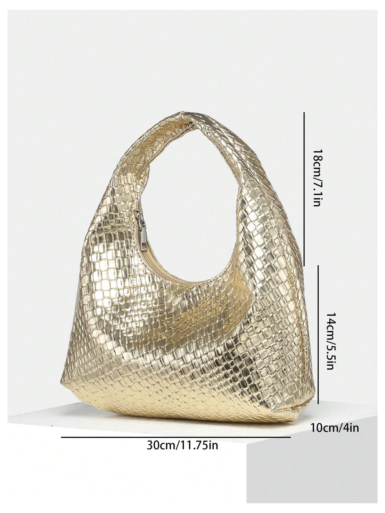 Foto 6 | Bolso Estilo Hobo Con Bandolera Estilo Vintage De Piel Floerns - Venta Internacional.