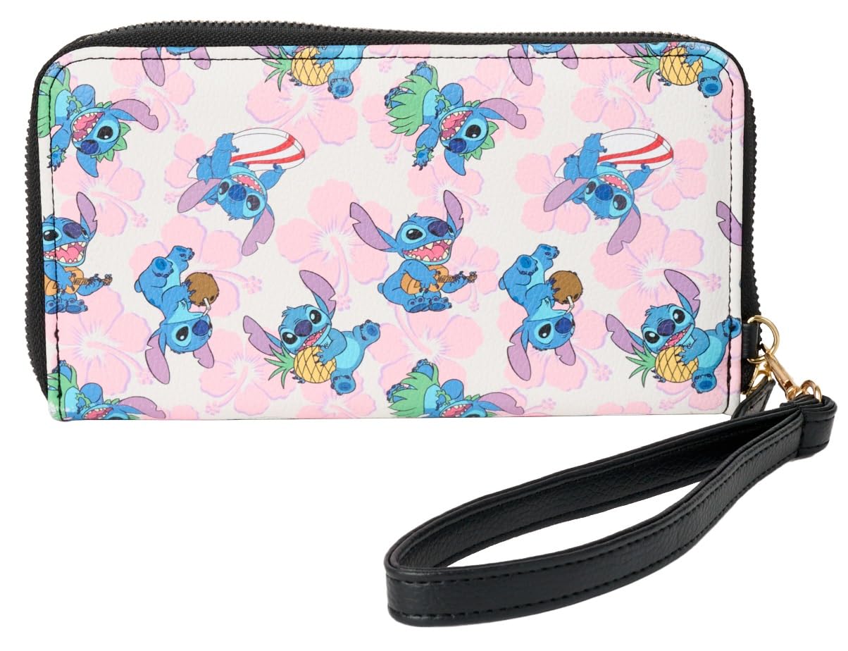 Foto 4 pulgar | Cartera De Mano Disney Stitch De Piel Sintética Multicolor - Venta Internacional.