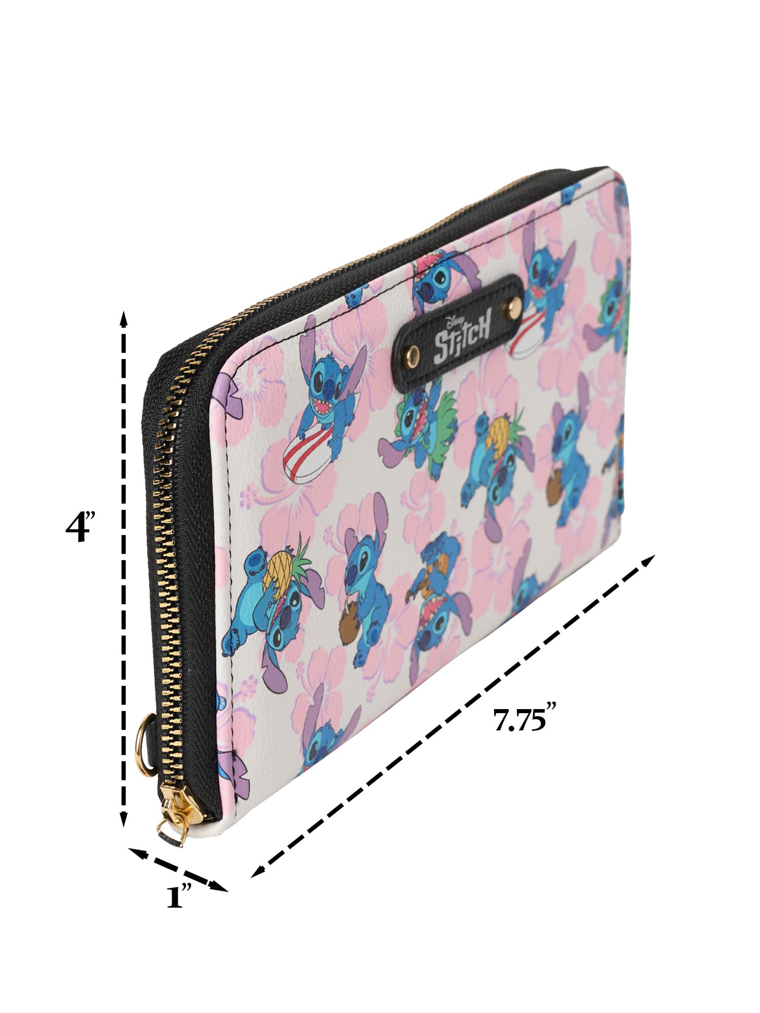 Foto 6 pulgar | Cartera De Mano Disney Stitch De Piel Sintética Multicolor - Venta Internacional.