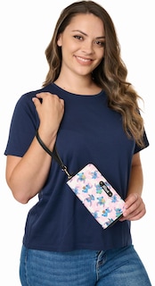 Foto 6 | Cartera De Mano Disney Stitch De Piel Sintética Multicolor - Venta Internacional.