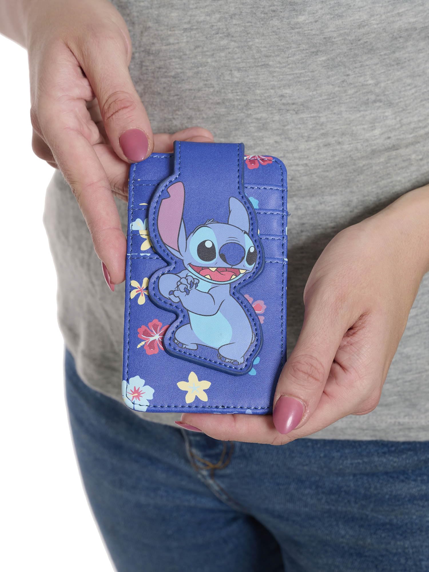 Foto 7 pulgar | Tarjetero Con Tarjetero Disney Stitch Blue Para Mujer - Venta Internacional.