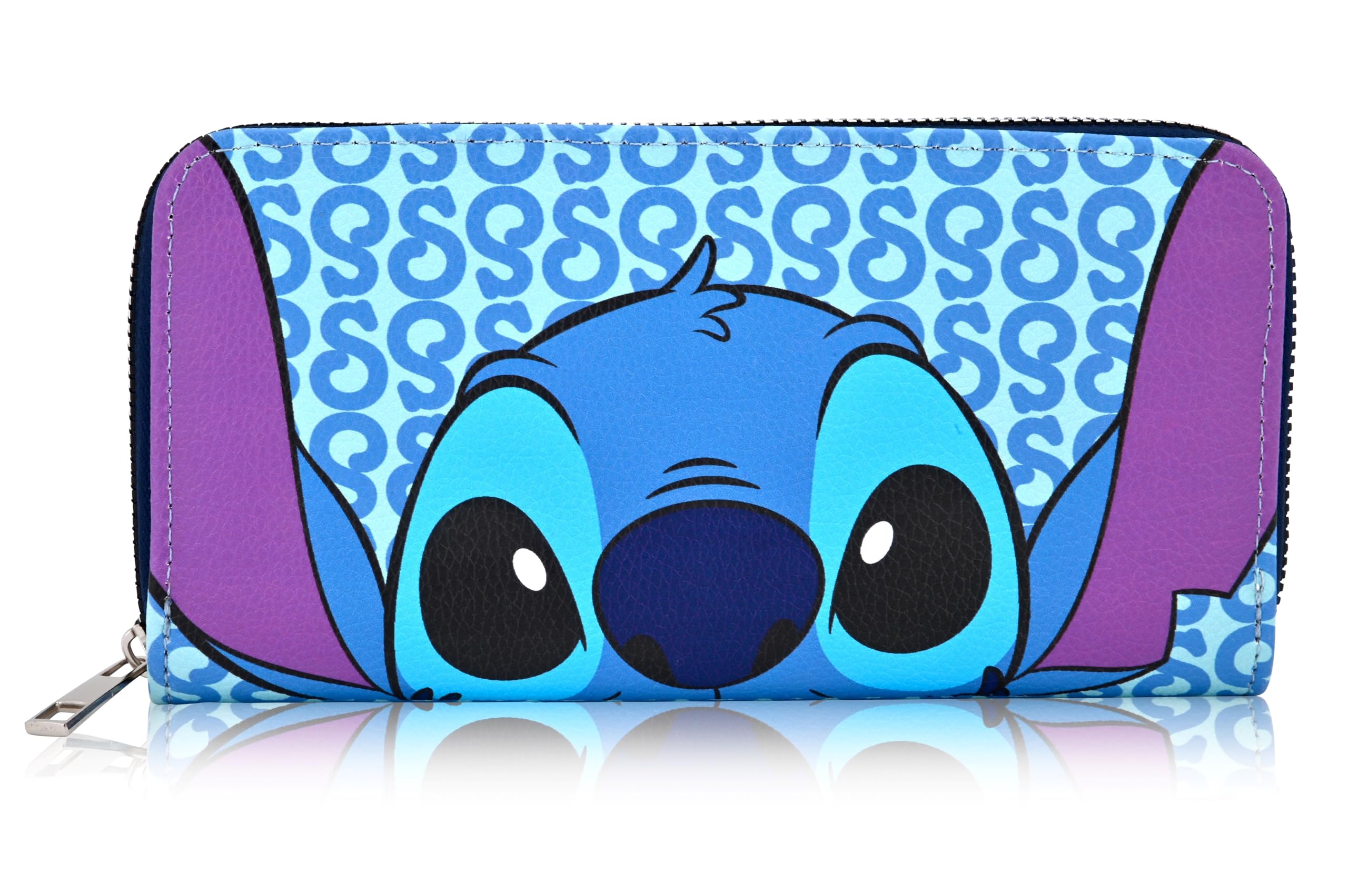 Foto 3 pulgar | Cartera Fast Forward Disney Stitch De Piel Sintética Para Mujer, Color Azul - Venta Internacional.
