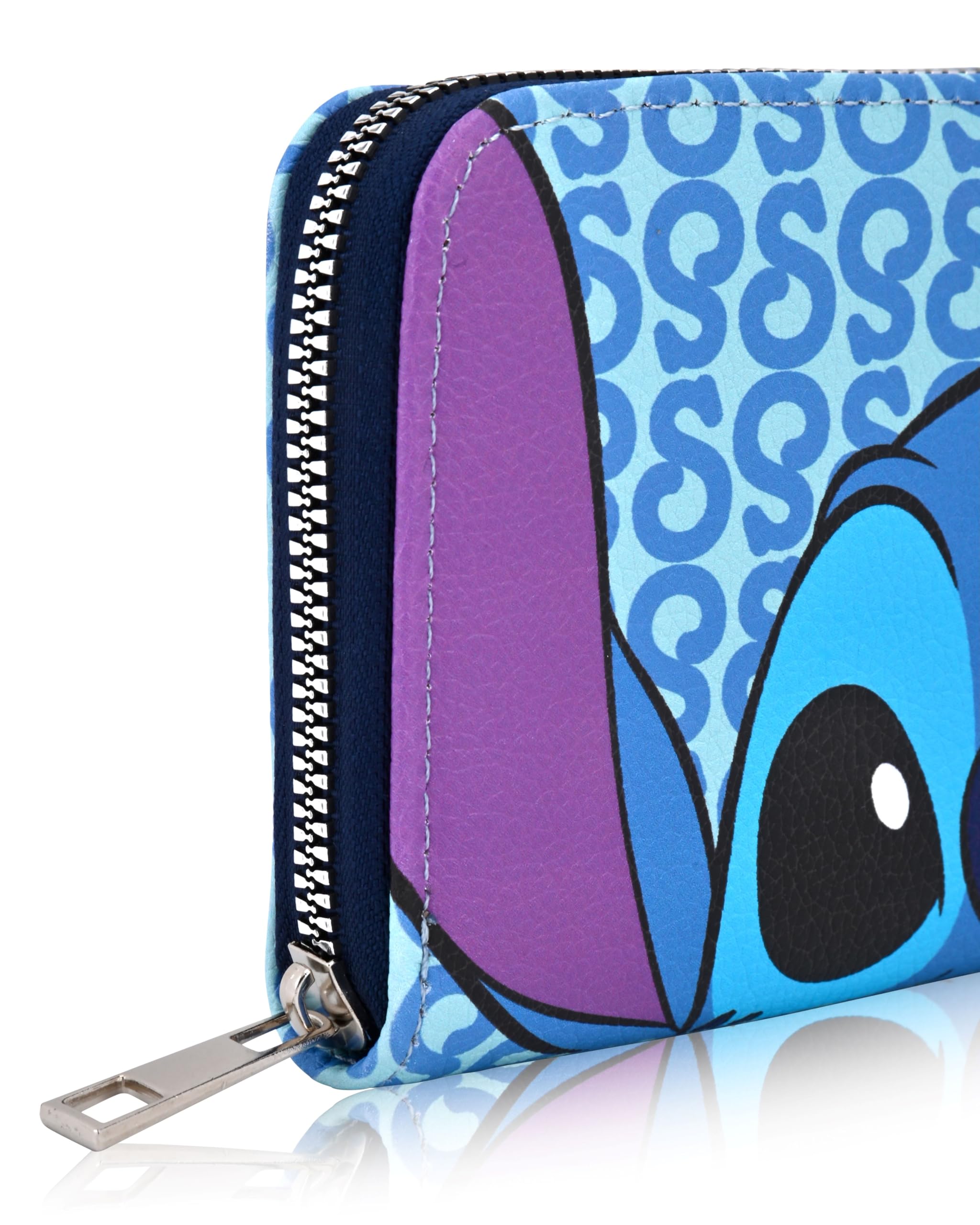 Foto 4 pulgar | Cartera Fast Forward Disney Stitch De Piel Sintética Para Mujer, Color Azul - Venta Internacional.