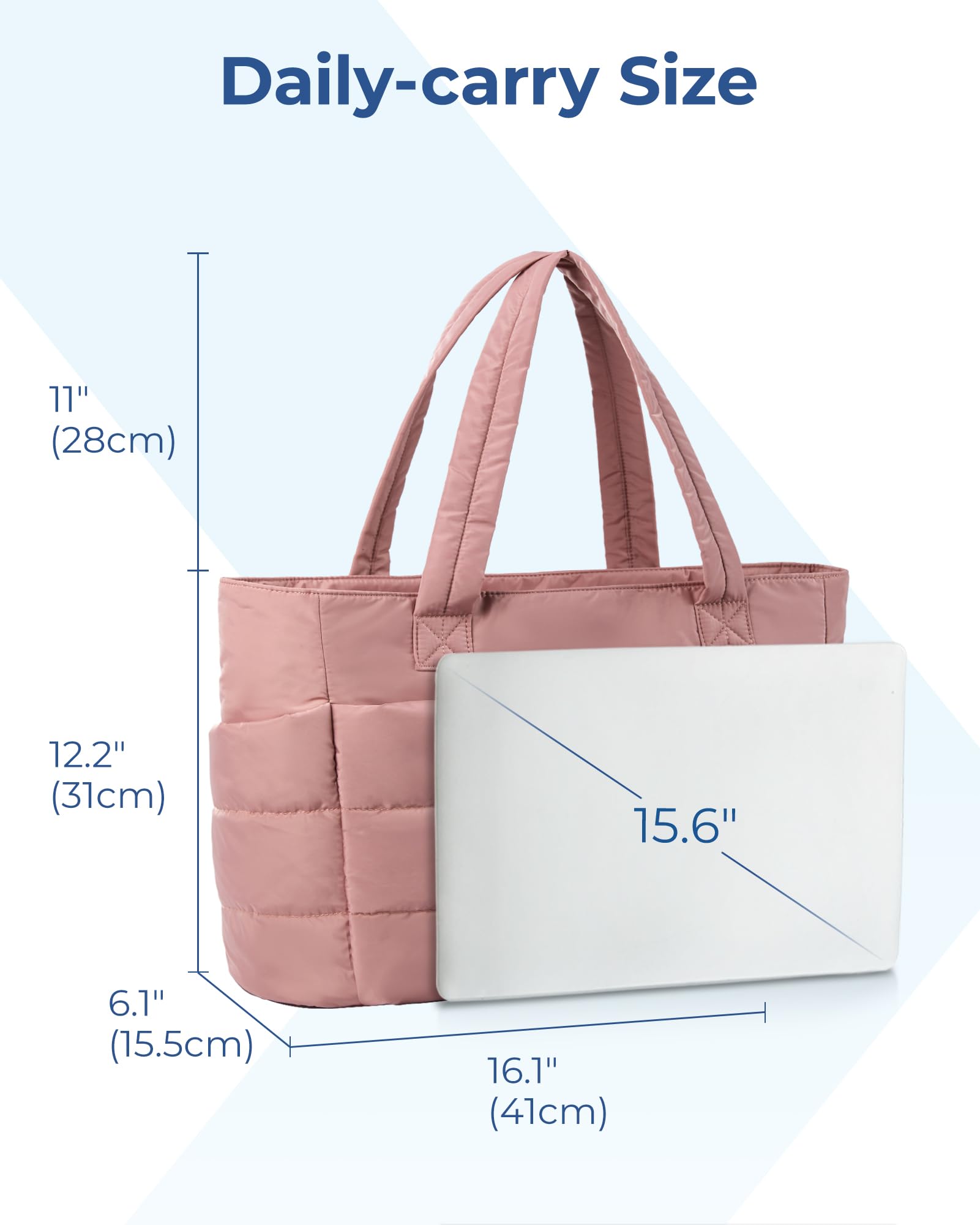Foto 4 pulgar | Bolso Bagsmart Lightweight Puffy Para Mujer, 20 L, Rosa Oscuro - Venta Internacional.