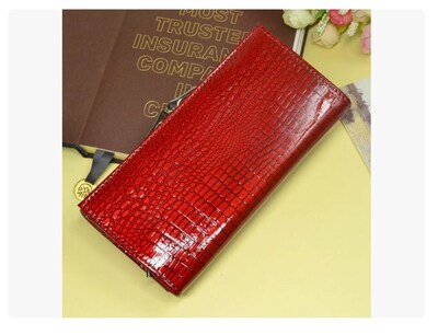 Foto 3 | Cartera Xtellar De Mujer Patrón De Cocodrilo Rojo