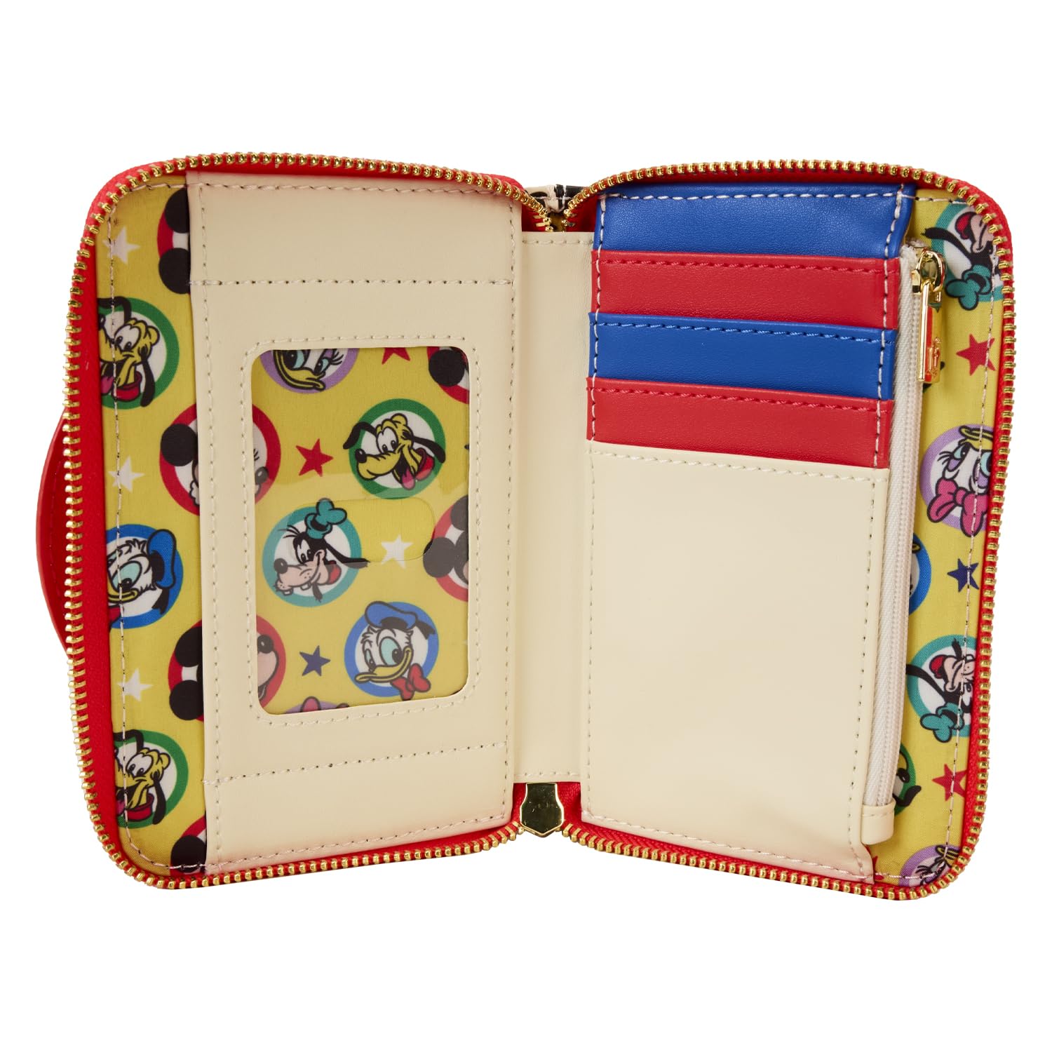 Foto 3 pulgar | Wallet Loungefly Disney Mickey Y Sus Amigos, Clásico - Venta Internacional.