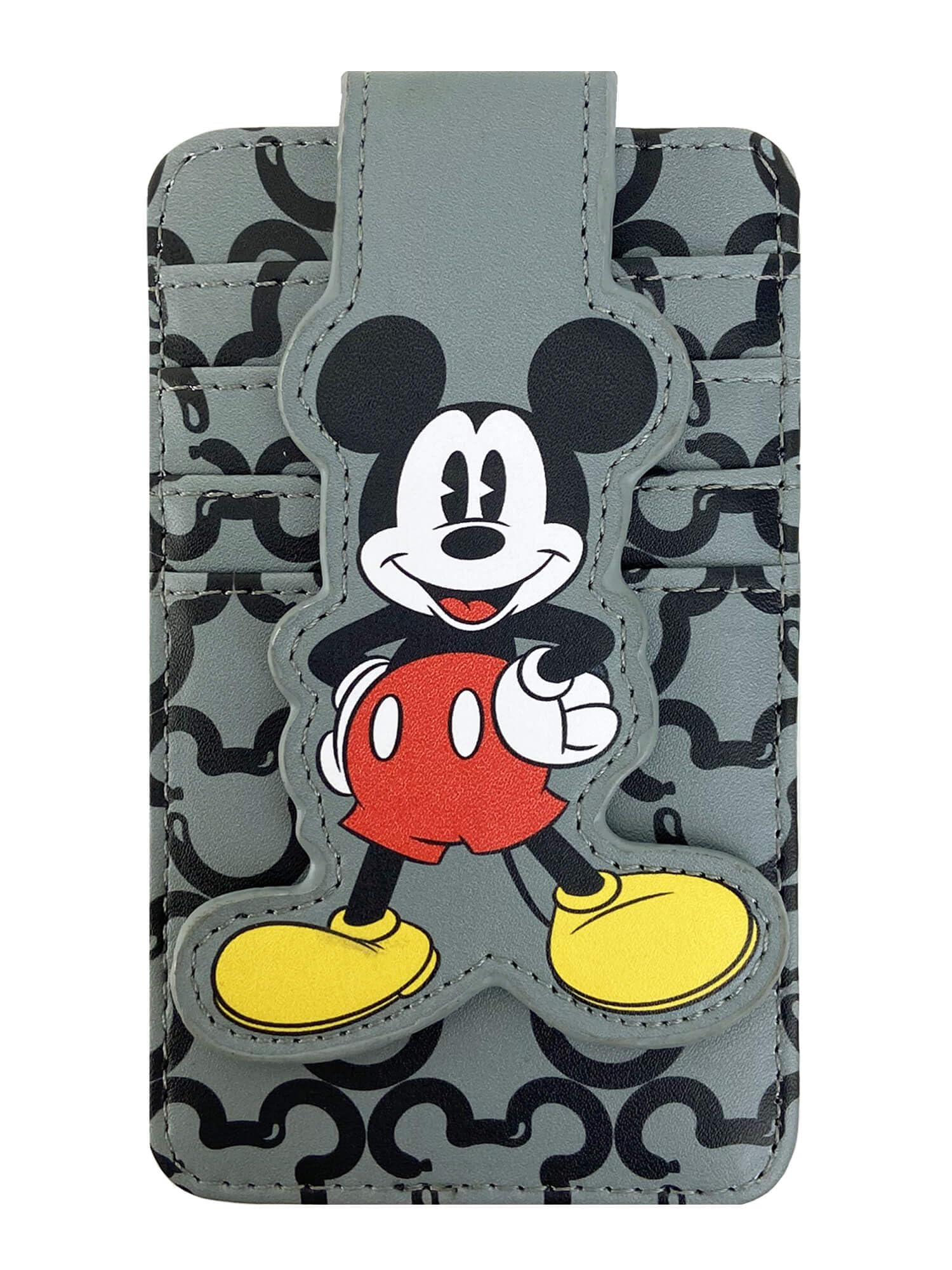 Foto 2 pulgar | Tarjetero Tipo Cartera Disney Mickey Mouse Para Mujer, Color Gris - Venta Internacional.