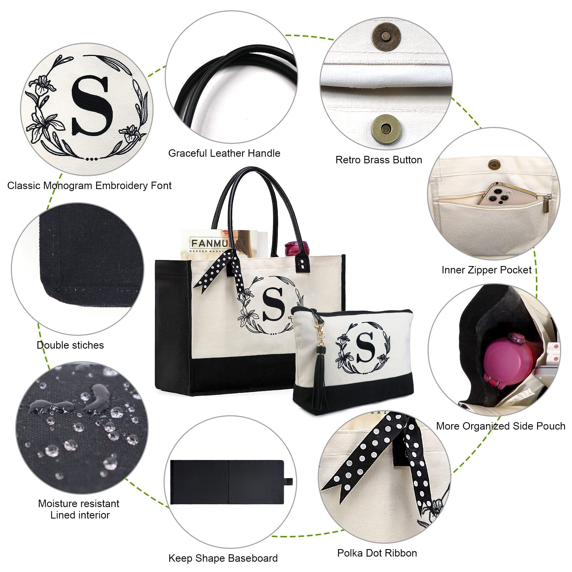 Foto 4 | Bolso De Mano Beegreen, Regalo De Cumpleaños Personalizado Para Mujer - Venta Internacional.