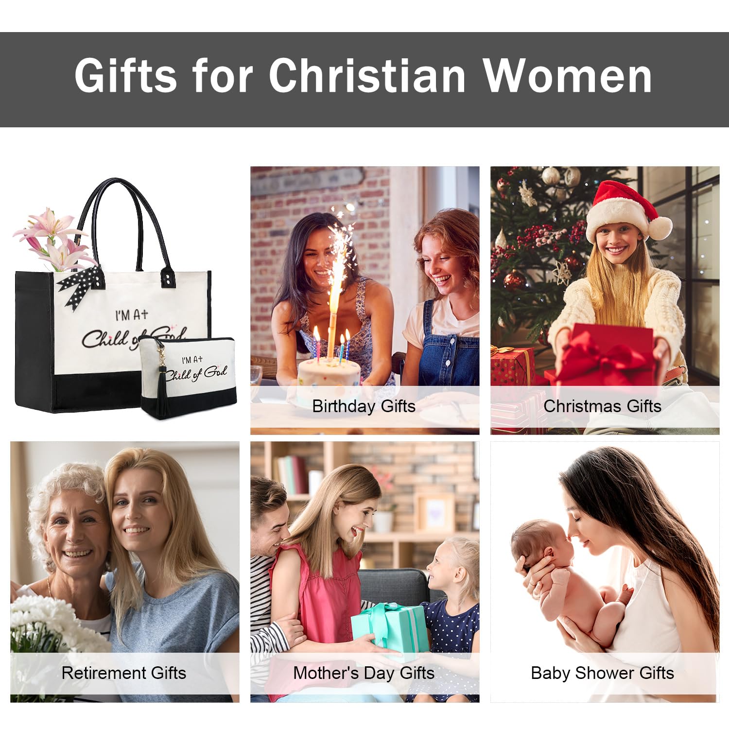 Foto 6 pulgar | Bolsa Beegreen Christian Gifts Para Mujer, Hija De Dios - Venta Internacional.