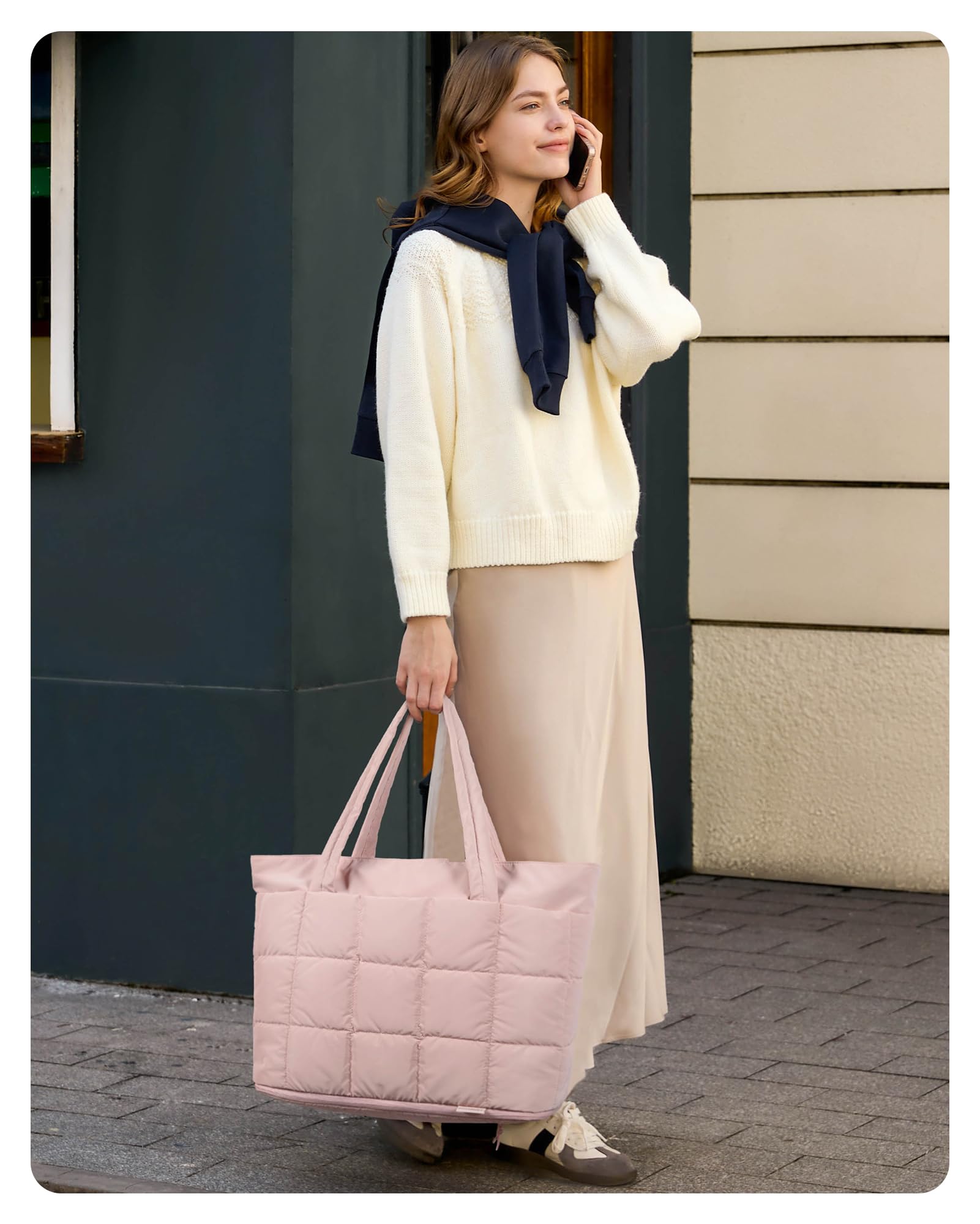 Foto 6 | Bolsa Acolchada Bagsmart, Expandible, Resistente Al Agua, Rosa - Venta Internacional.