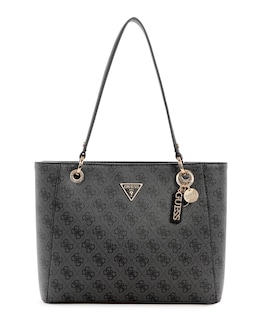 Foto 1 | Bolso De Mano Guess Noelle Small Noel Tote Con Logotipo Coal - Venta Internacional.
