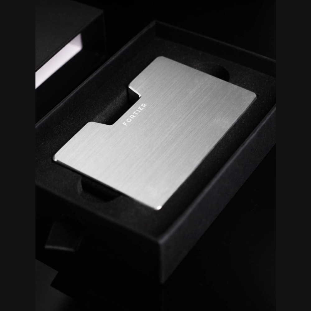 Foto 5 | Tarjeteros Fortier Clásico Plata Color Plata Protección Rfid